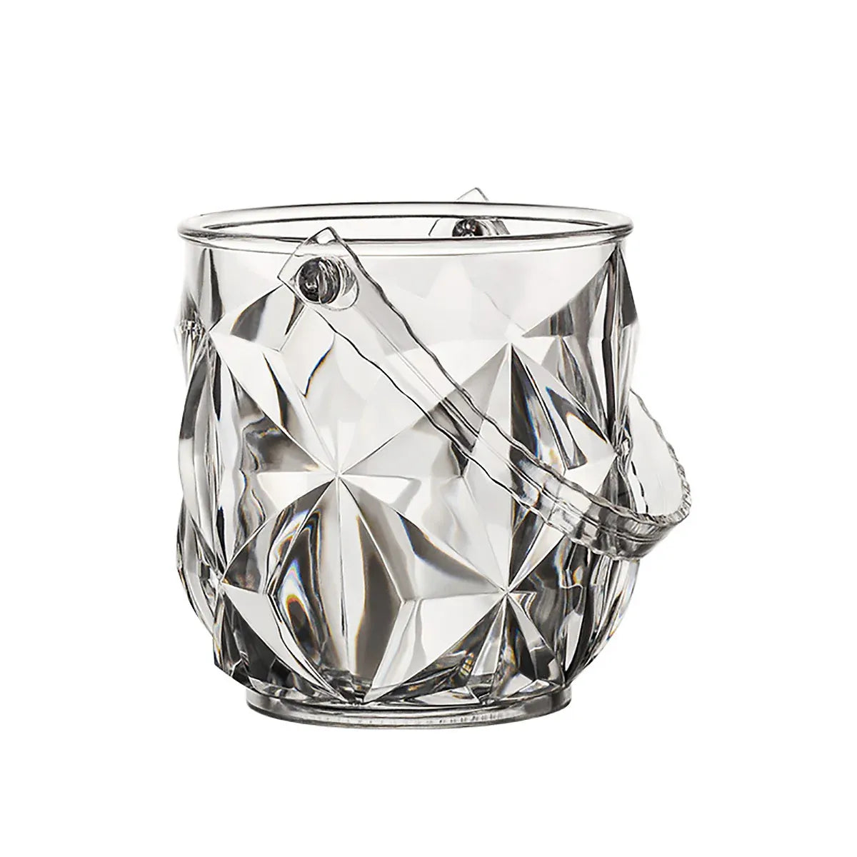 Acrylic Ice Bucket Transparent Champagne Cooler Home Bar Wine Chiller Bucket - Diamond