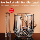 Acrylic Ice Bucket Transparent Champagne Cooler Home Bar Wine Chiller Bucket - Diamond - Extra Image