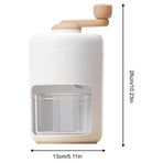 Hand Crank Ice Crusher Machine Shaver for Smoothies Slushies Milkshakes Desserts