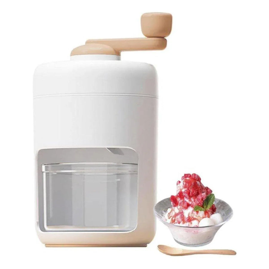 Hand Crank Ice Crusher Machine Shaver for Smoothies Slushies Milkshakes Desserts