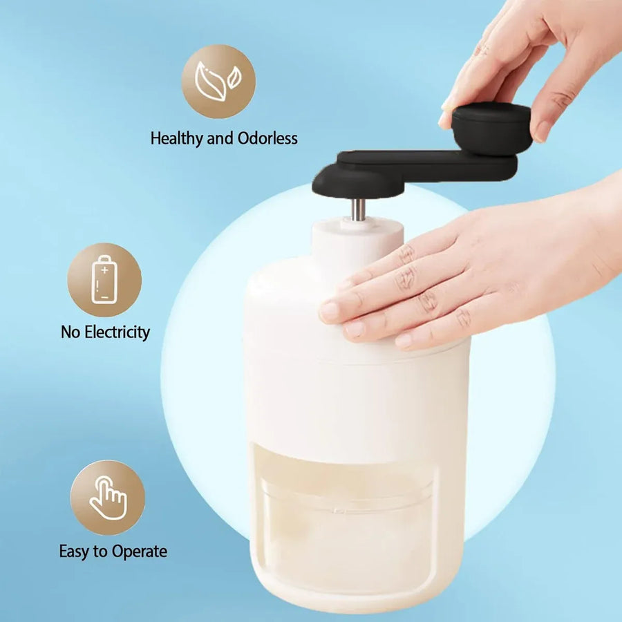 Home Small Hand Crank Ice Crusher Durable for Home Kitchen Bar Easy Operation