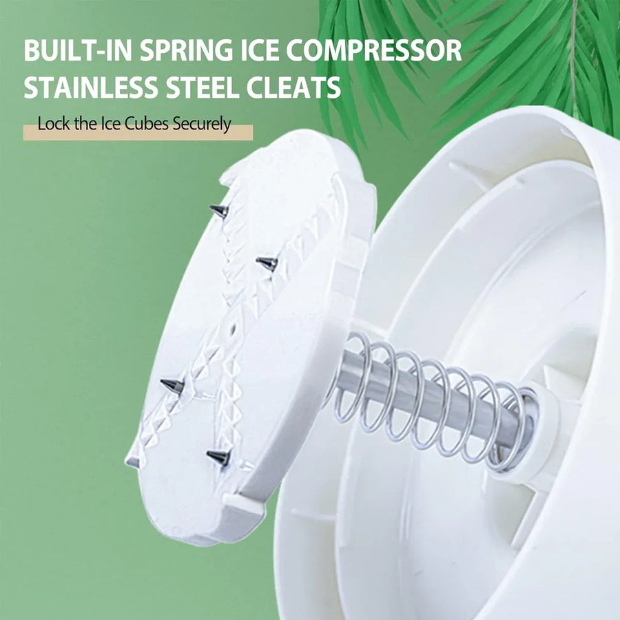 Home Small Hand Crank Ice Crusher Durable for Home Kitchen Bar Easy Operation