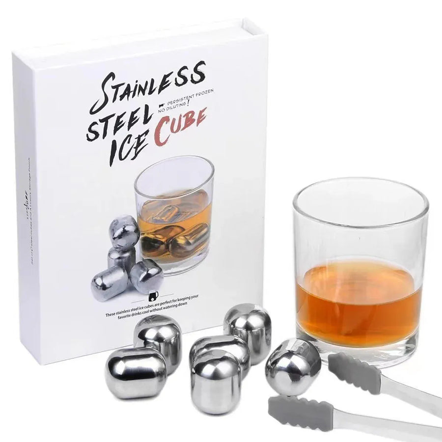 6-Piece Reusable Metal Drink Chiller Set