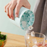 Silicone Ice Cube Tray Mould Ice Box Compartment Bucket for Easy Ice Making - Gray - Extra Image