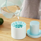 Silicone Ice Cube Tray Mould Ice Box Compartment Bucket for Easy Ice Making - Gray - Extra Image