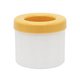 Silicone Ice Cube Tray Mould Ice Box Compartment Bucket for Easy Ice Making - Gray - Rear View