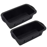 2PCS Reusable Silicone Ice Blocks Large Cube Tray for Drinks and Cocktails - Front View