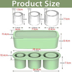 Silicone Ice Cube Tray for 20oz 30oz 40oz Tumbler Easy Release Reusable Mold - Coffee