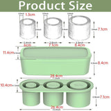 Silicone Ice Cube Tray for 20oz 30oz 40oz Tumbler Easy Release Reusable Mold - Green