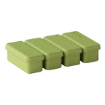 Silicone Ice Cube Moulds with Lid Bar Ice Compartment Home Ice Box for Drinks - Green