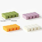 Silicone Ice Cube Moulds with Lid Bar Ice Compartment Home Ice Box for Drinks - Purple