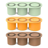 Silicone Ice Cube Tray for 20oz 30oz 40oz Tumbler Easy Release Reusable Mold - Yellow - Front View