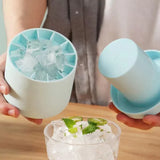 Silicone Ice Cube Tray Mould Ice Box Compartment Bucket for Easy Ice Making - Yellow - Extra Image