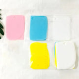 3Pcs Dough Cutter Icing Scraper Kitchen Tool Pastry Bowl Divider Bench Fondant - Pink - Extra Image