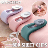 10/20pcs Quilt Retainer Cover Clips Invisible Needle-Free Thumb Buckle Bedding - Pink-10pcs