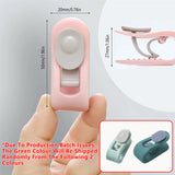 10/20pcs Quilt Retainer Cover Clips Invisible Needle-Free Thumb Buckle Bedding - Pink-10pcs - Side View