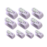 10/20pcs Quilt Retainer Cover Clips Invisible Needle-Free Thumb Buckle Bedding - Pink-10pcs - Low Angle