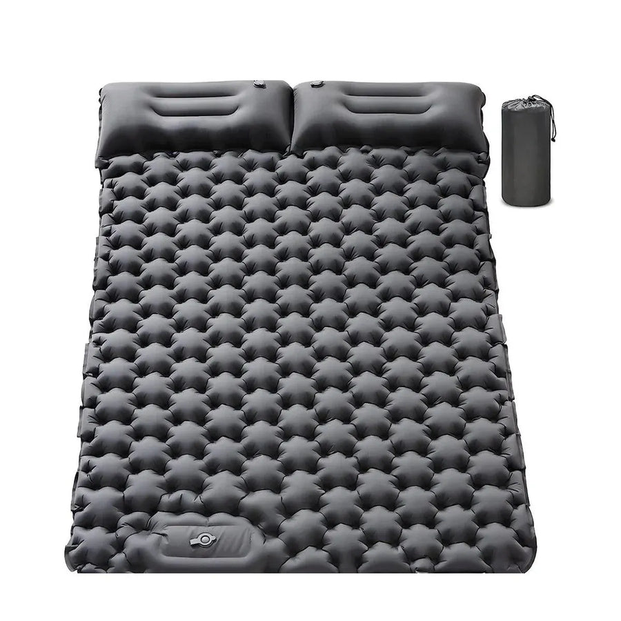 Double Camping Sleeping Pad Self Inflating Thick Air Bed Mattress Outdoor Hiking