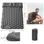 Double Camping Sleeping Pad Self Inflating Thick Air Bed Mattress Outdoor Hiking