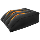 Inflatable PVC Leg Pillow Wedge Triangle Foot Cushion Flocking - Black