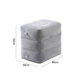 Inflatable Foot Rest Travel Air Pillow Cushion Office Home Leg Footrest Relax