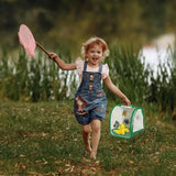 Portable Foldable Insect Cage Transparent for Outdoor Bug Collecting - Top-Down View