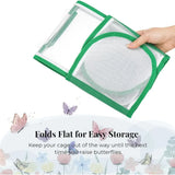 Portable Foldable Insect Cage Transparent for Outdoor Bug Collecting - 45-Degree Angle
