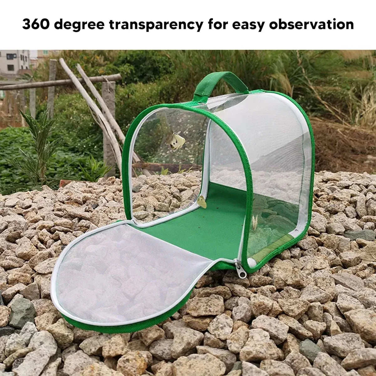 Portable Foldable Insect Cage Transparent for Outdoor Bug Collecting