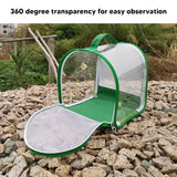 Portable Foldable Insect Cage Transparent for Outdoor Bug Collecting - Close-Up Angle