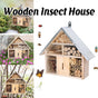 Wooden Insect House Garden Bee Bug Hotel Hanging Habitat Box