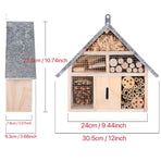 Wooden Insect House Garden Bee Bug Hotel Hanging Habitat Box