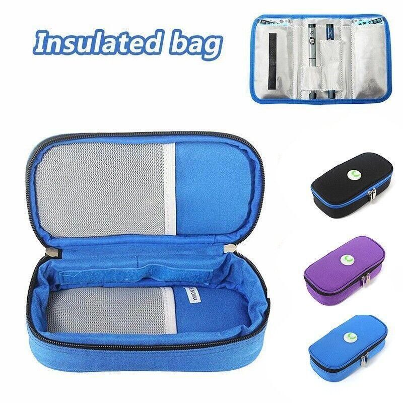 Insulin Pen Case Pouch Cooler Travel Diabetic Pocket Cooling Bag Mall - Black
