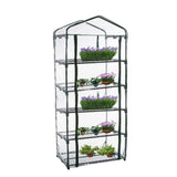 5 Tier Garden PVC Plant Insulation Warming Shed Conservatory Cover No Brackets - Front View