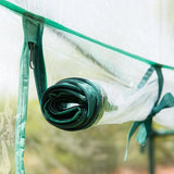 5 Tier Garden PVC Plant Insulation Warming Shed Conservatory Cover No Brackets - Close-Up Angle