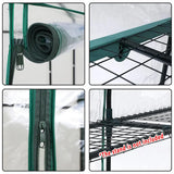 5 Tier Garden PVC Plant Insulation Warming Shed Conservatory Cover No Brackets - Low Angle