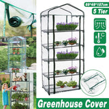 5 Tier Garden PVC Plant Insulation Warming Shed Conservatory Cover No Brackets