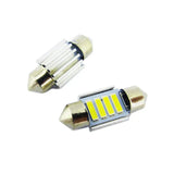 4PCS 31mm 7020 4SMD LED Festoon Interior Dome Map Light Bulbs 12V White - Extra Image