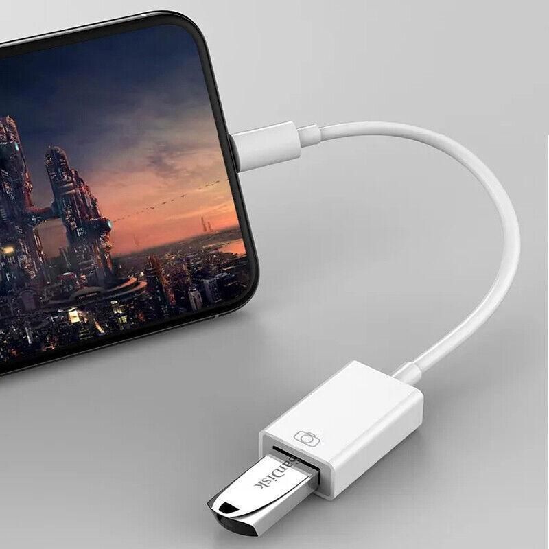 For Iphone Or Type C To Usb Otg Data Cable Adapter Male 3.0 A Female Converter - iOS