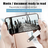 For Iphone Or Type C To Usb Otg Data Cable Adapter Male 3.0 A Female Converter - iOS - Rear View