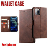 Wallet Leather Flip Case Cover For Iphone 7 8 6 6S Plus X 11 12 13 Pro Xs Max Xr - Front View