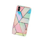 Rainbow Case for iPhone 14 13 12 11 Pro Max XR XS Marble Phone Shockproof Cover Silicone - For iphone 14