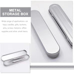 20PCS Metal Pencil Box Storage Case Tin Pen Holder Durable Packaging Organizer