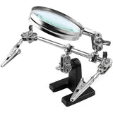 Helping 3rd Hand Soldering Iron Hobby Tool Vise Clamp Magnifying Glass with Station