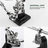 Helping 3rd Hand Soldering Iron Hobby Tool Vise Clamp Magnifying Glass with Station - Top-Down View