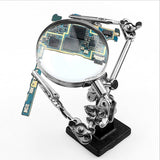 Helping 3rd Hand Soldering Iron Hobby Tool Vise Clamp Magnifying Glass with Station