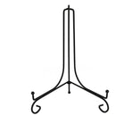 Plate Stands Iron Display Easel Photo Picture Bowl Dish Book Holder Frame Black - 10 Inch