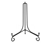 Plate Stands Iron Display Easel Photo Picture Bowl Dish Book Holder Frame Black - 10 Inch