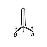 Plate Stands Iron Display Easel Photo Picture Bowl Dish Book Holder Frame Black - 4 Inch