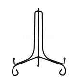 Plate Stands Iron Display Easel Photo Picture Bowl Dish Book Holder Frame Black - 4 Inch - Low Angle