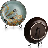 Plate Stands Iron Display Easel Photo Picture Bowl Dish Book Holder Frame Black - 4 Inch - Extra Image